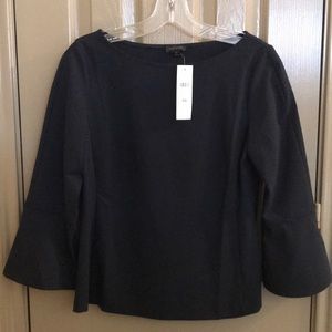 NWT Ann Taylor Navy Blouse
